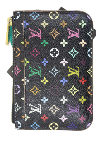 LOUIS VUITTON Monogram Multicolor Pochette Cles Black Coin Case