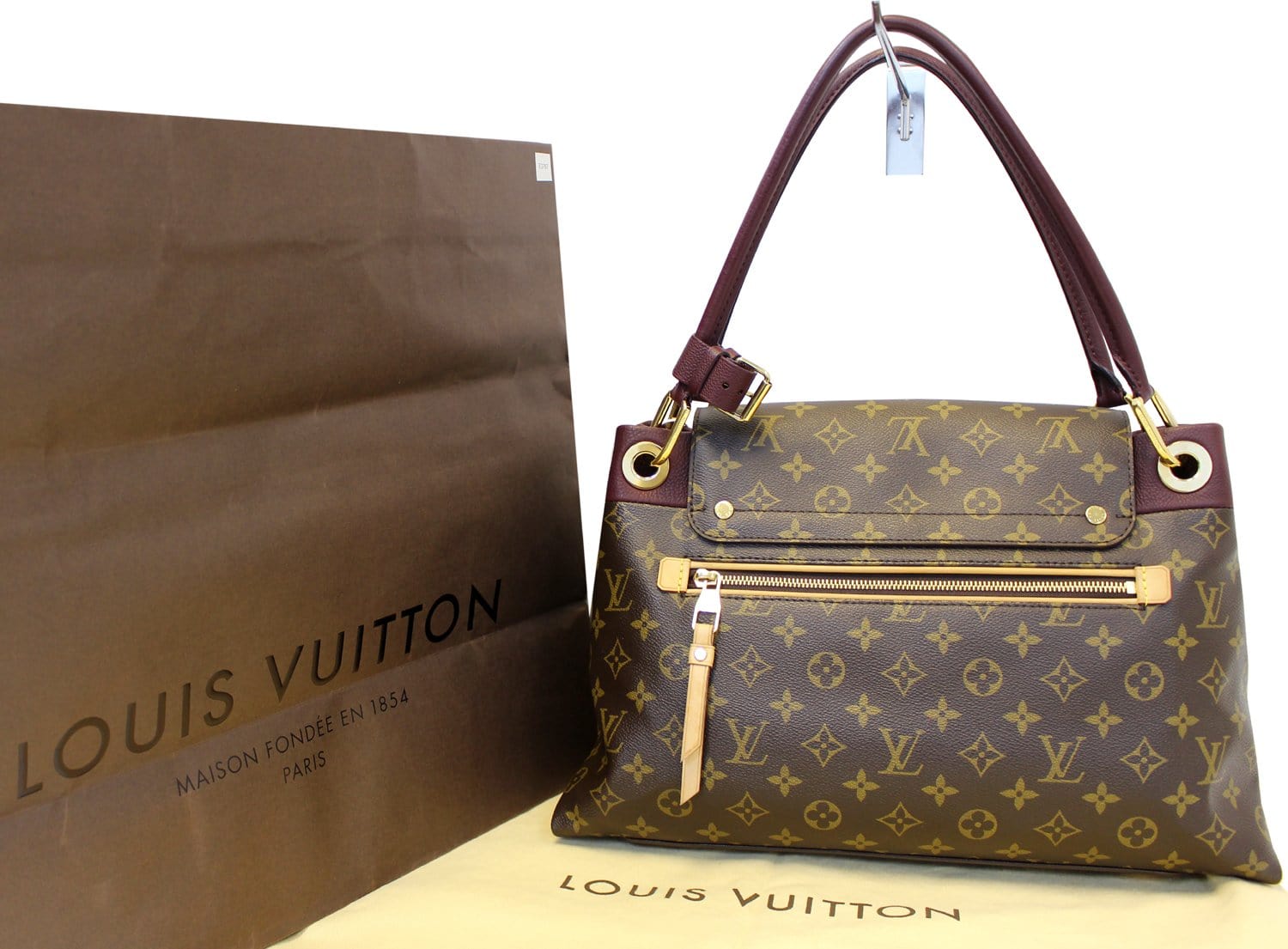 Louis Vuitton, Camel Olympe Monogram Canvas Bag, rubberi…