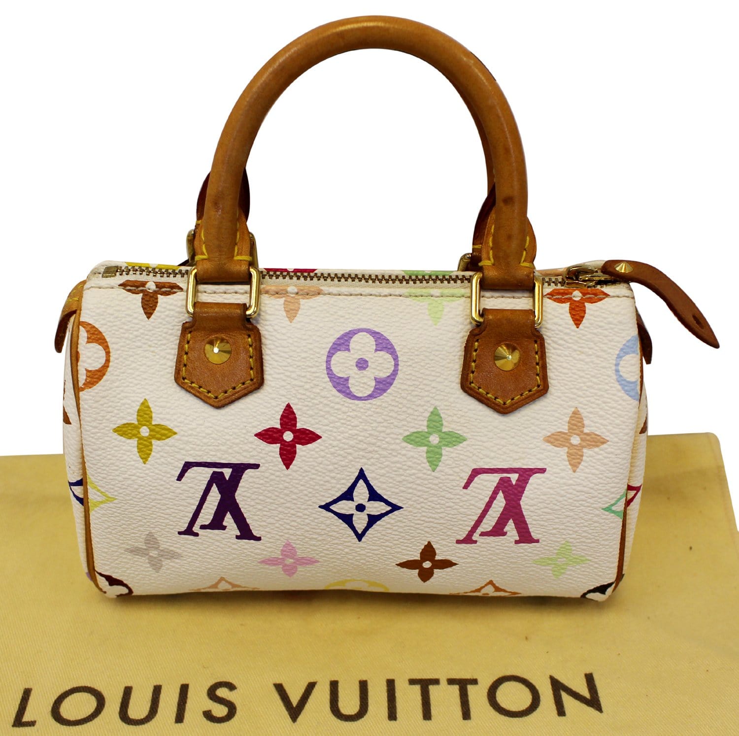 Louis Vuitton Black Monogram Multicolor Mini Speedy HL Bag