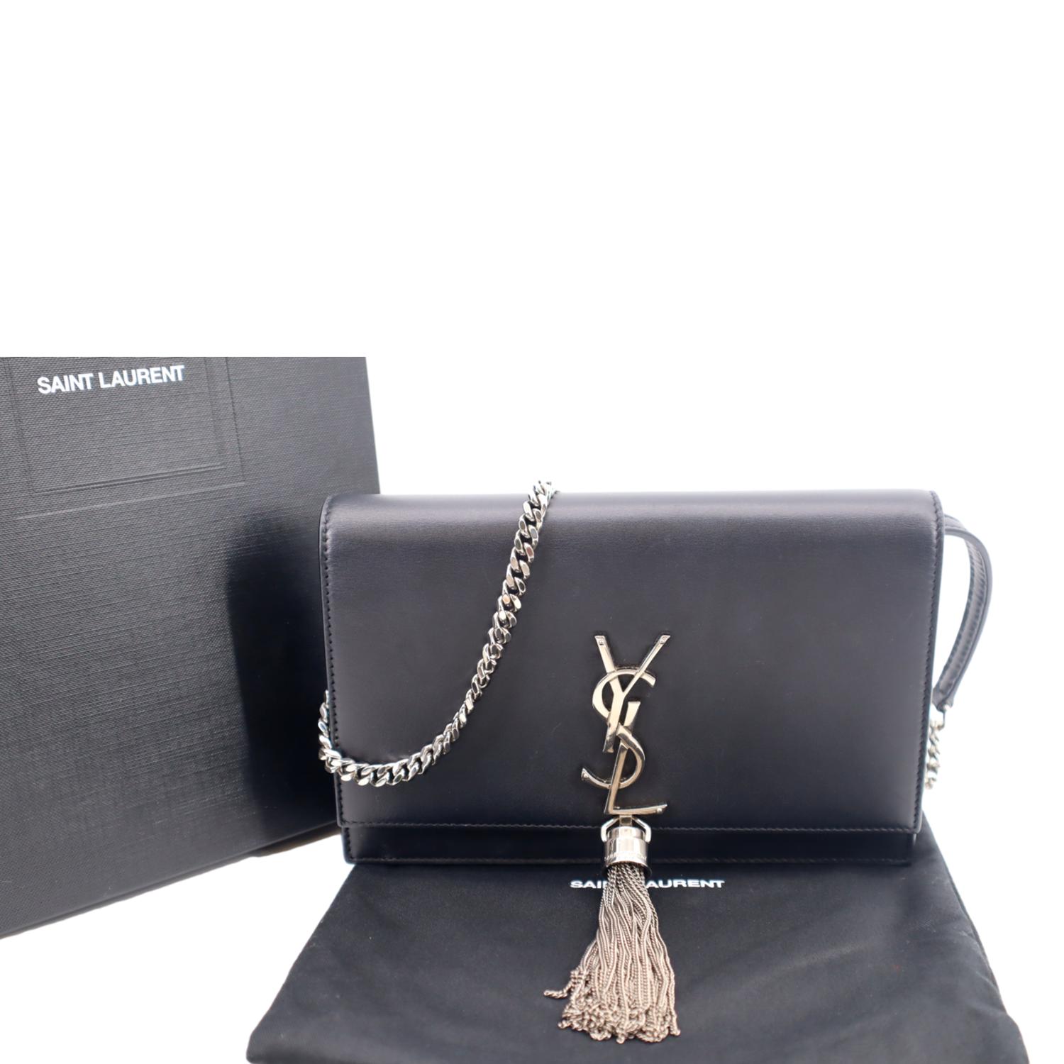 Saint Laurent - YSL Kate Tassel Chain Bag in Nude Textured Leather | All  The Dresses