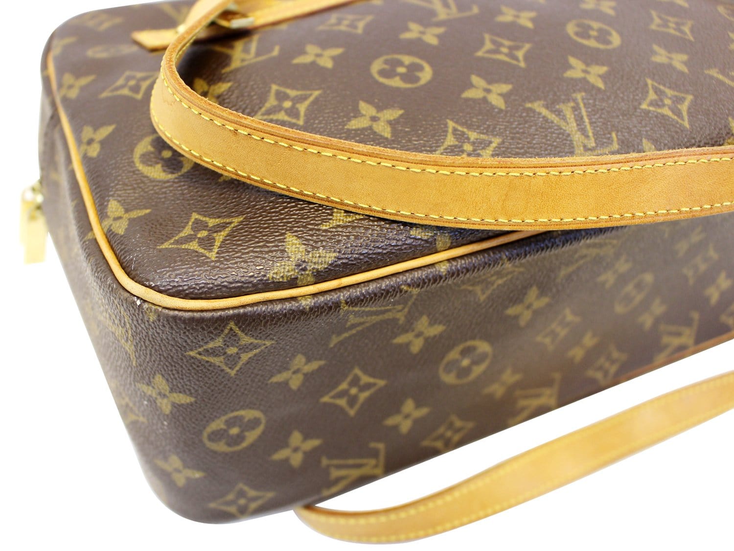 LOUIS VUITTON Monogram Canvas Cite GM Satchel Bag E4035