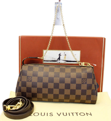 LOUIS VUITTON Damier Ebene Eva Accessories Pouch Crossbody Bag