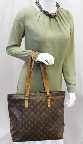 LOUIS VUITTON Monogram Canvas Cabas Mezzo Tote Bag