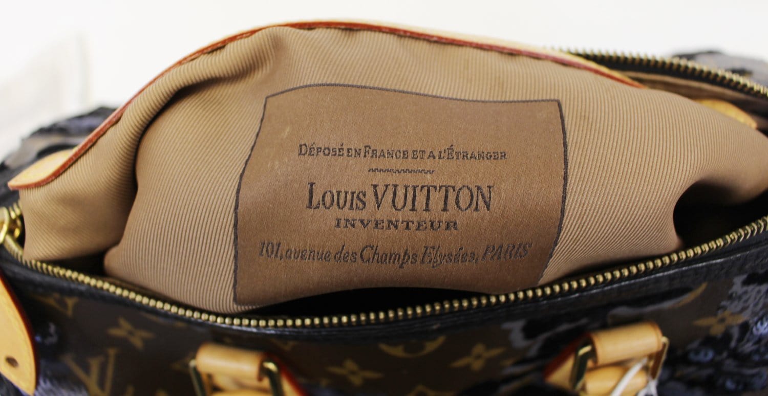 Louis Vuitton Brown Monogram Coated Canvas, Velvet And Sequin Fleur De Jais  Speedy 30 Gold Hardware, 2010 Available For Immediate Sale At Sotheby's