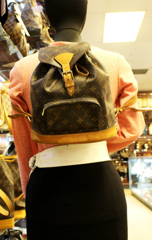 LOUIS VUITTON Monogram Canvas Montsouris MM Backpack Bag