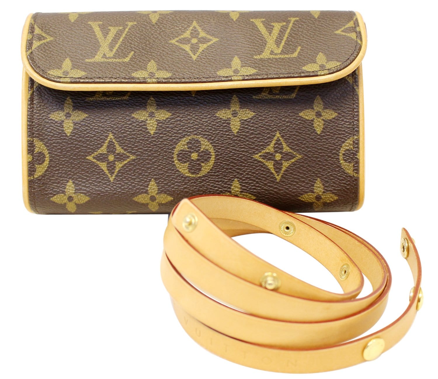 LOUIS VUITTON Waist bag FL1012 Brown Monogram canvas Pochette Florentine  used