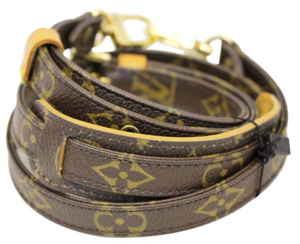 LOUIS VUITTON Monogram Brown Long Strap for LV Bags