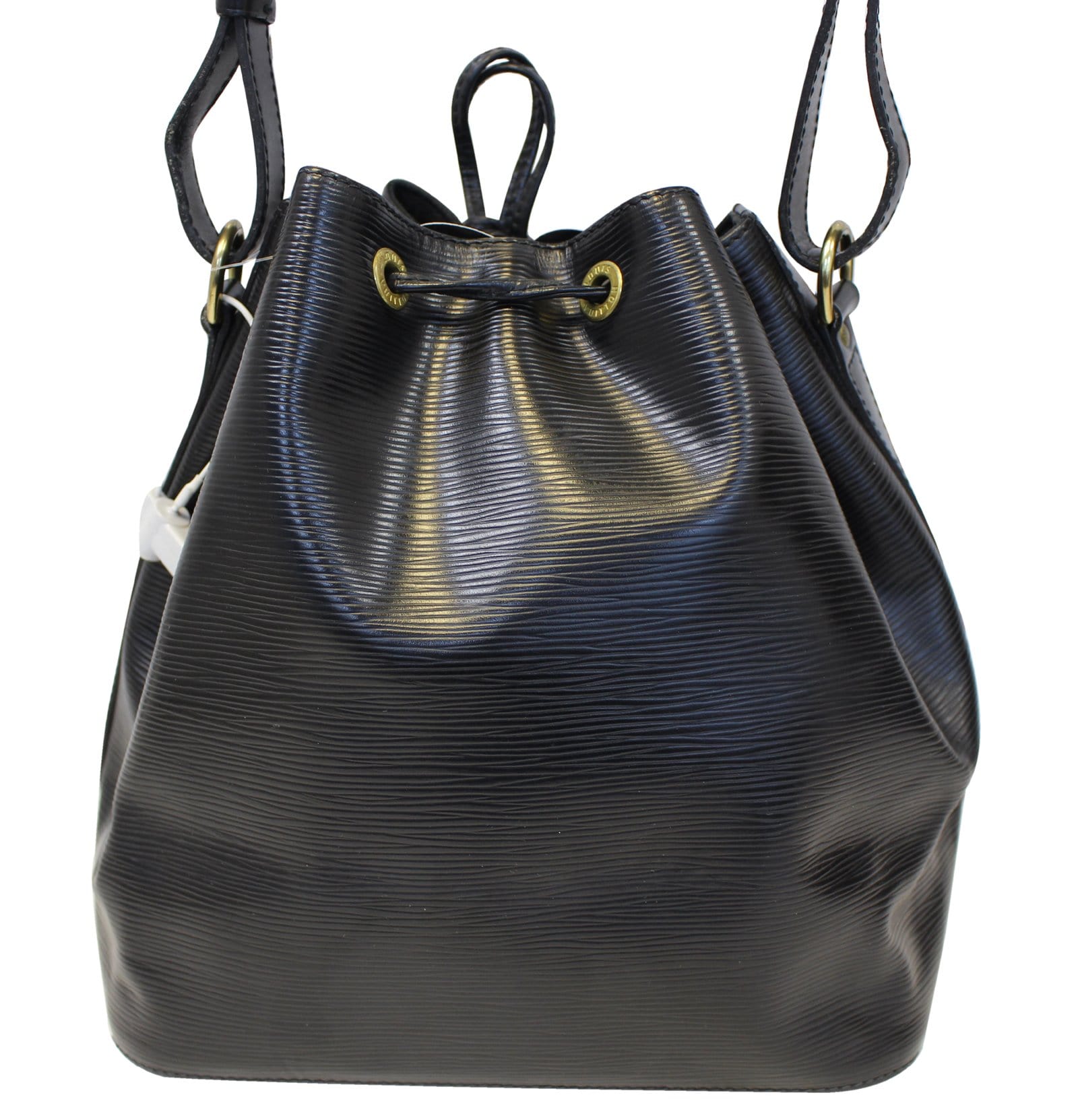 Authentic Louis Vuitton Black Epi Leather Petite Noe Drawstring Bucket  Shoulder Bag