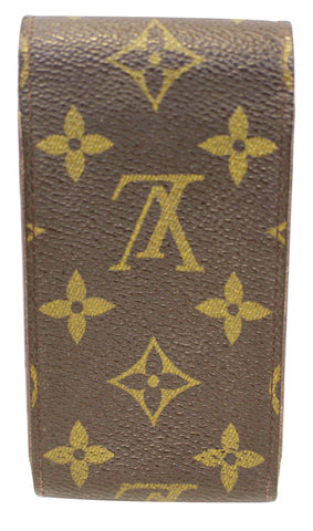 LOUIS VUITTON Monogram Canvas Brown Cigarette Case