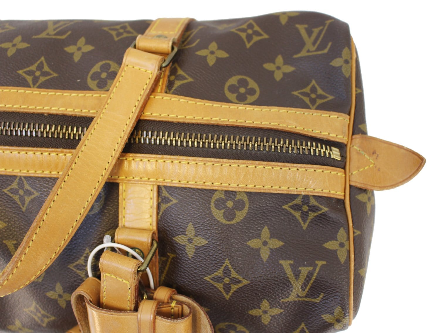 Authentic Louis Vuitton Sac Souple 35 Hand / Travel Bag w/Luggage Tag