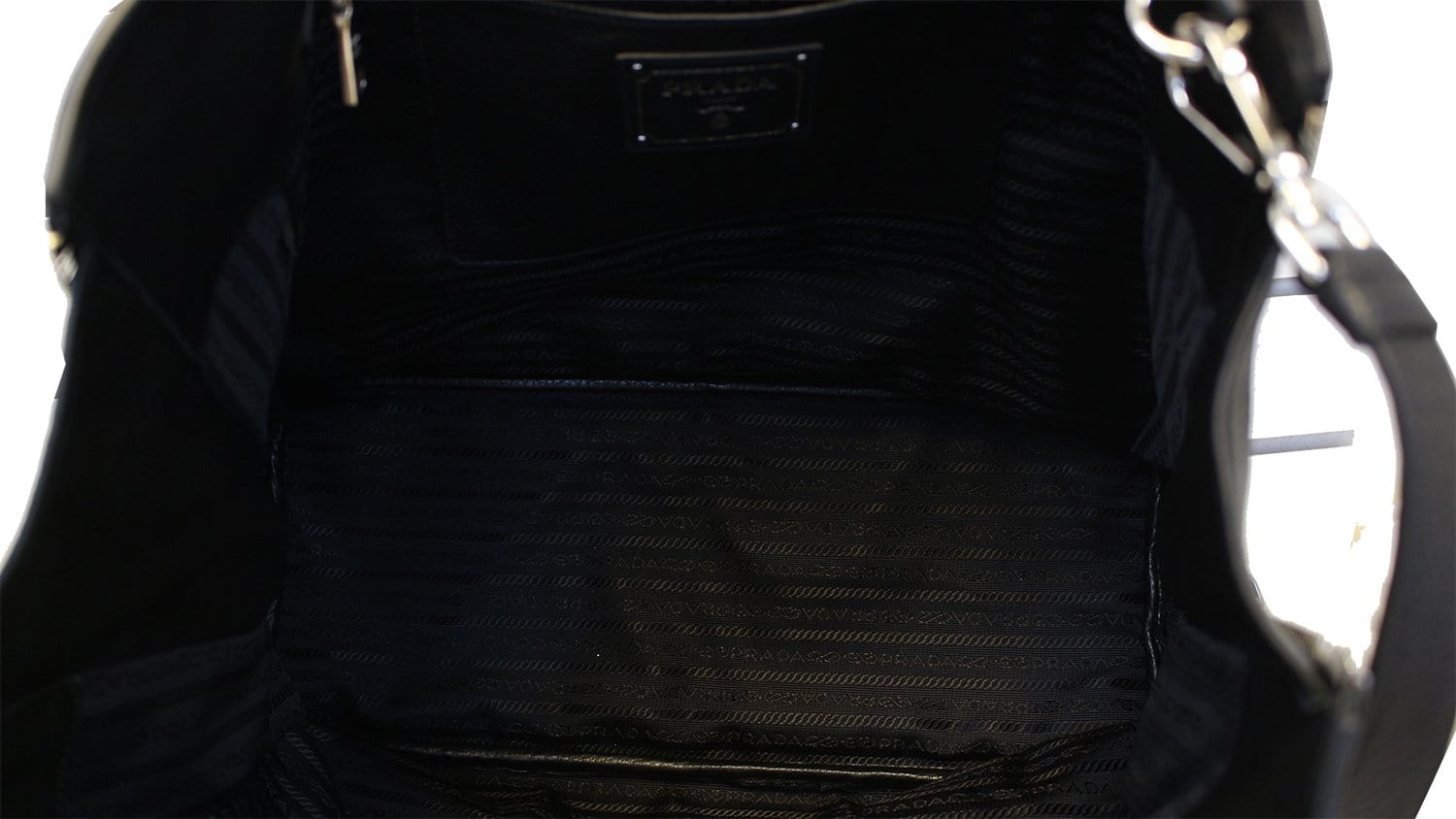 Prada Vitello Phenix Leather Shopping Tote Bag