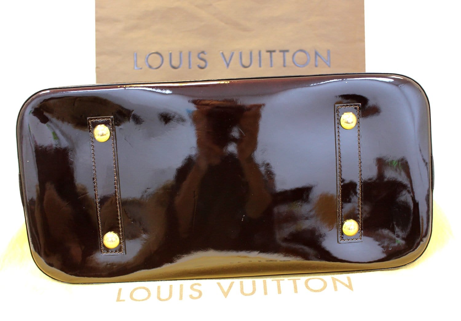 Louis Vuitton, Bags, Lv Felicie Gm Monogram Vernis Amarante Pochette  Authentic Always