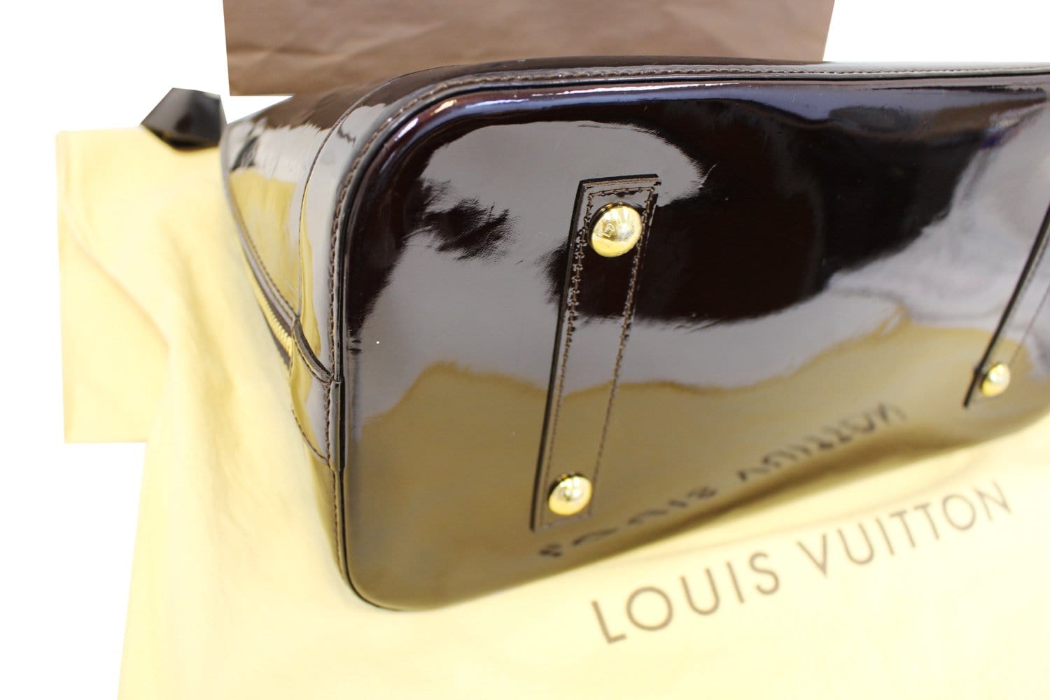Louis Vuitton Amarante Monogram Vernis Alma GM Bag Louis Vuitton