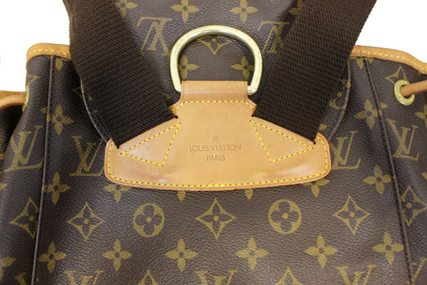 LOUIS VUITTON Montsouris GM Monogram Canvas Backpack Bag Brown 