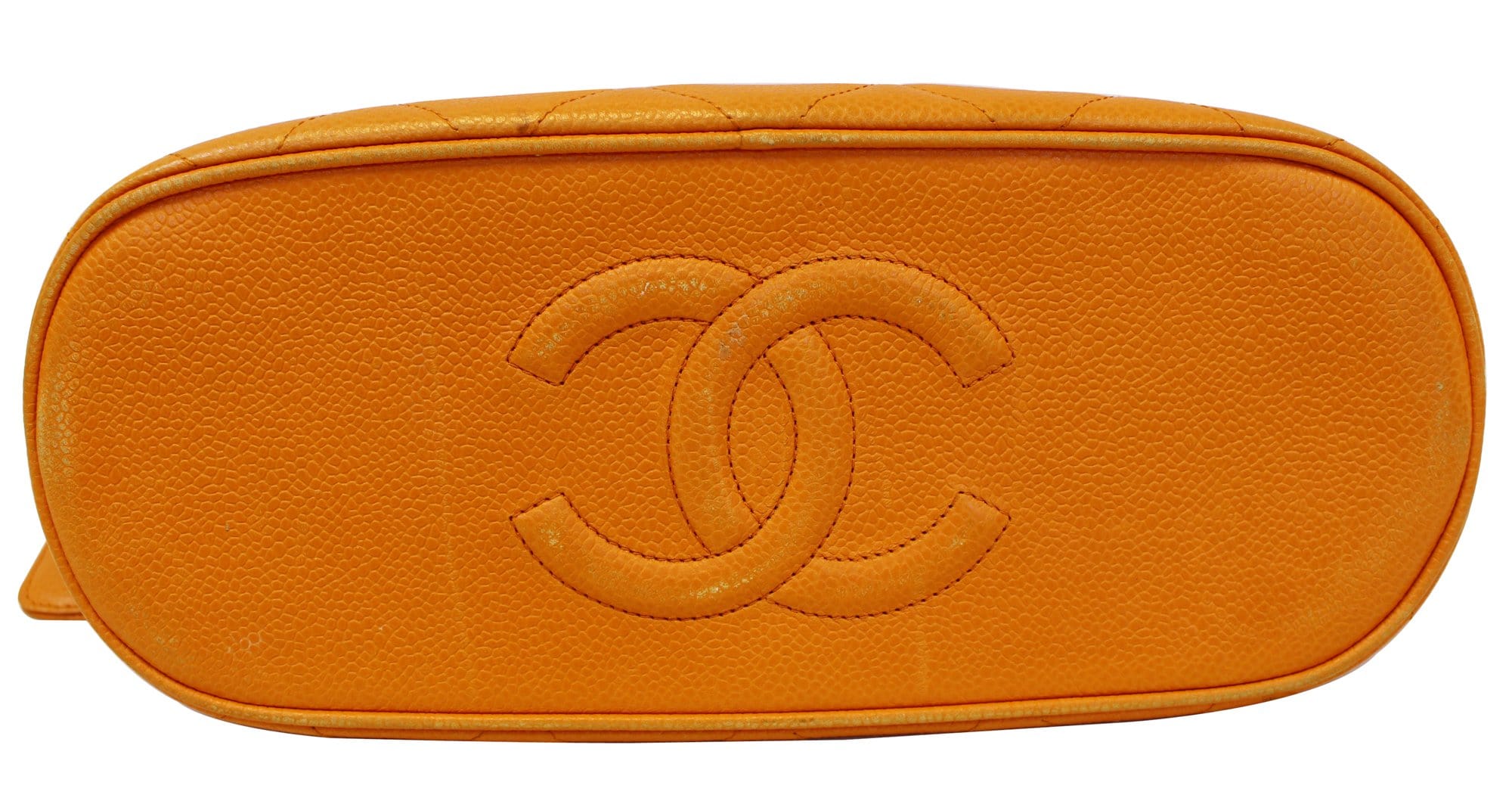 Vintage CHANEL orange caviar leather travel cosmetic, jewelry, toiletr –  eNdApPi ***where you can find your favorite designer  vintages..authentic, affordable, and lovable.