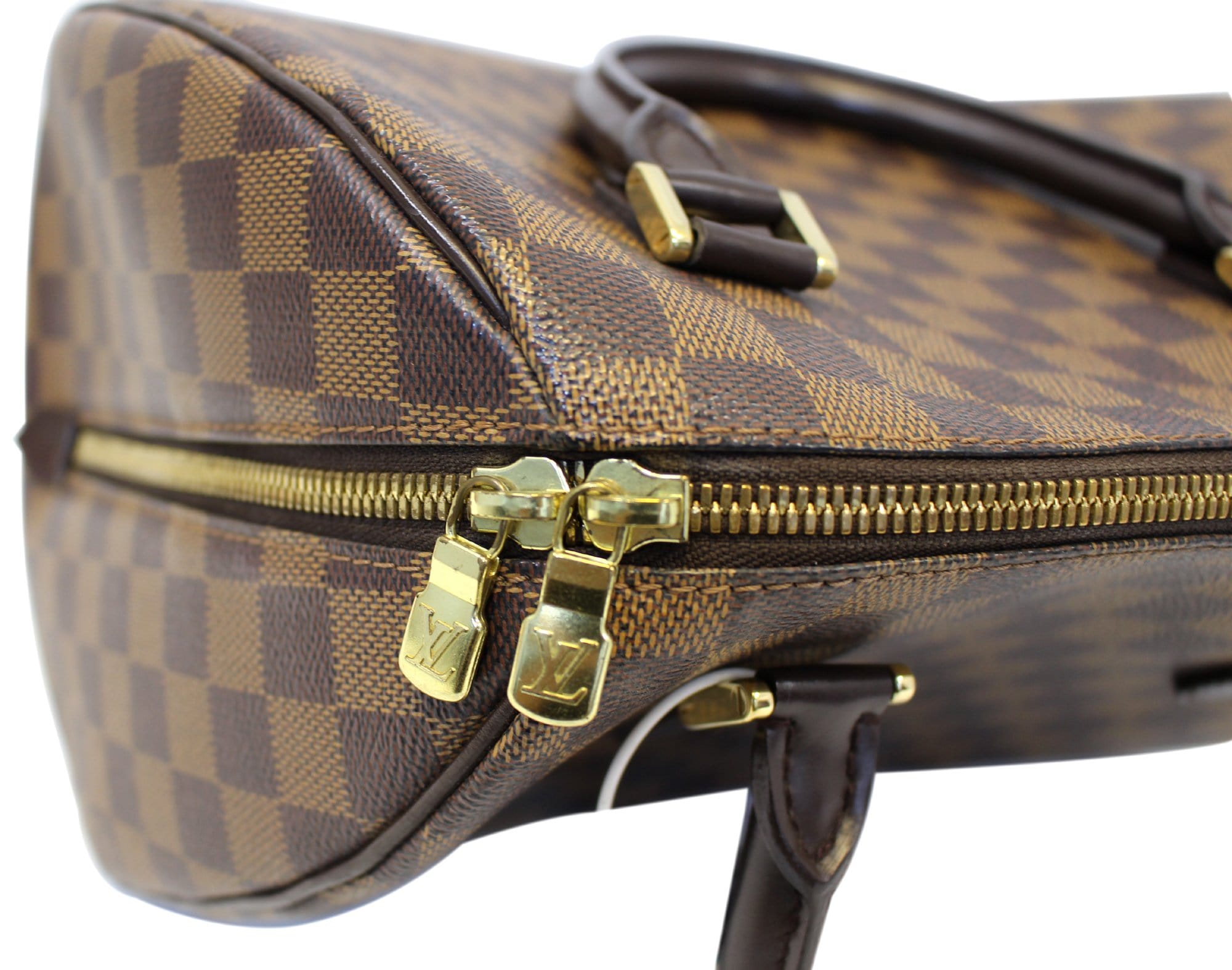 Brown Louis Vuitton Damier Ebene Mini Ribera Handbag – Designer