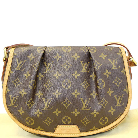 LOUIS VUITTON Monogram Canvas Menilmontant PM Shoulder Crossbody Bag