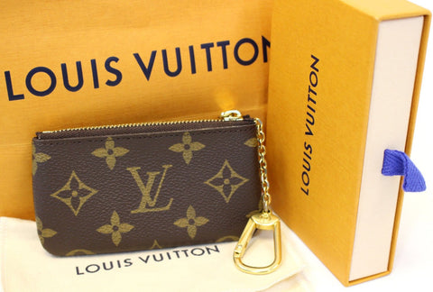 LOUIS VUITTON Pochette Key Cles Monogram Canvas Coin Case