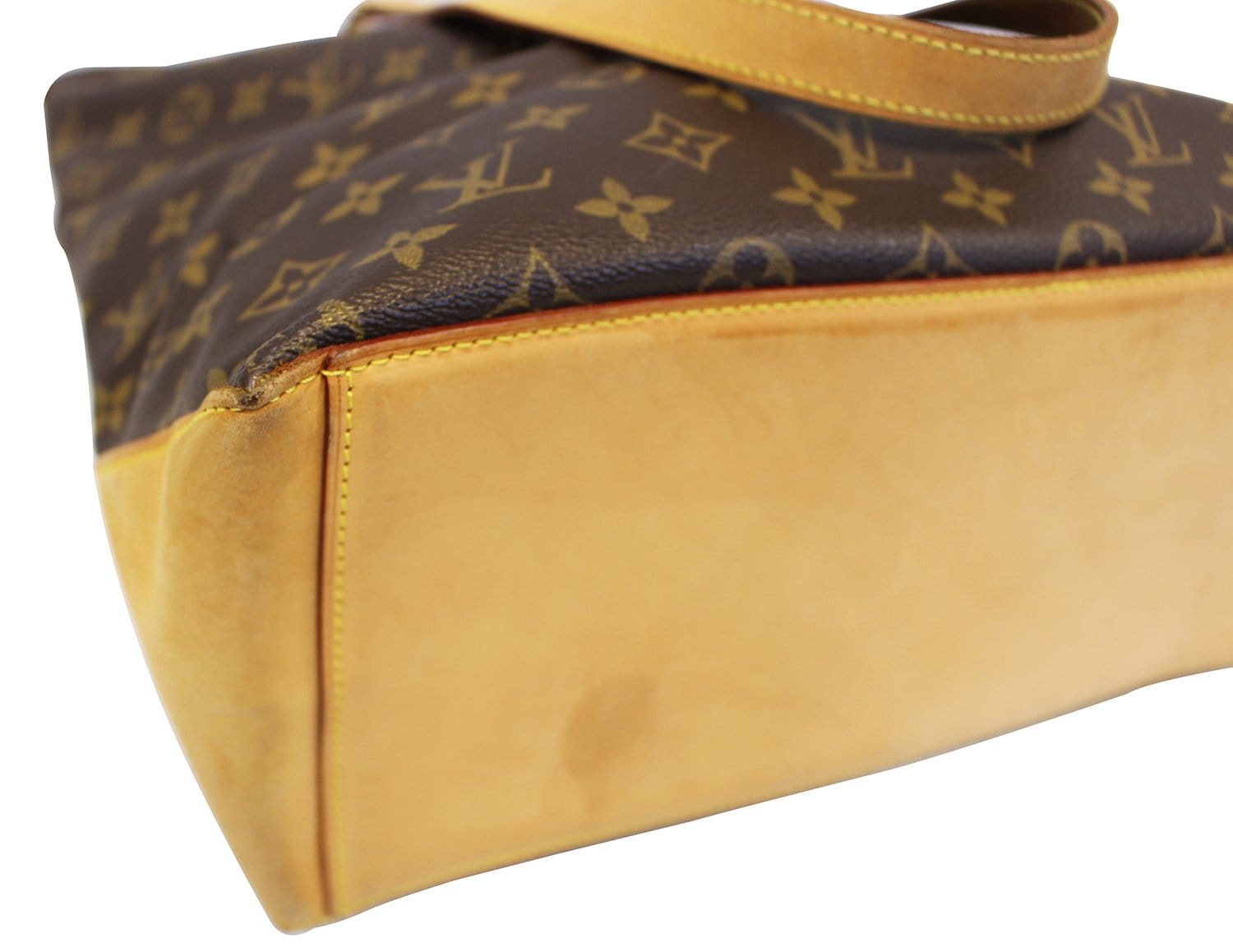 LOUIS VUITTON Cabas Mezzo Shoulder Bag Monogram Leather Brown M51151  70JF167