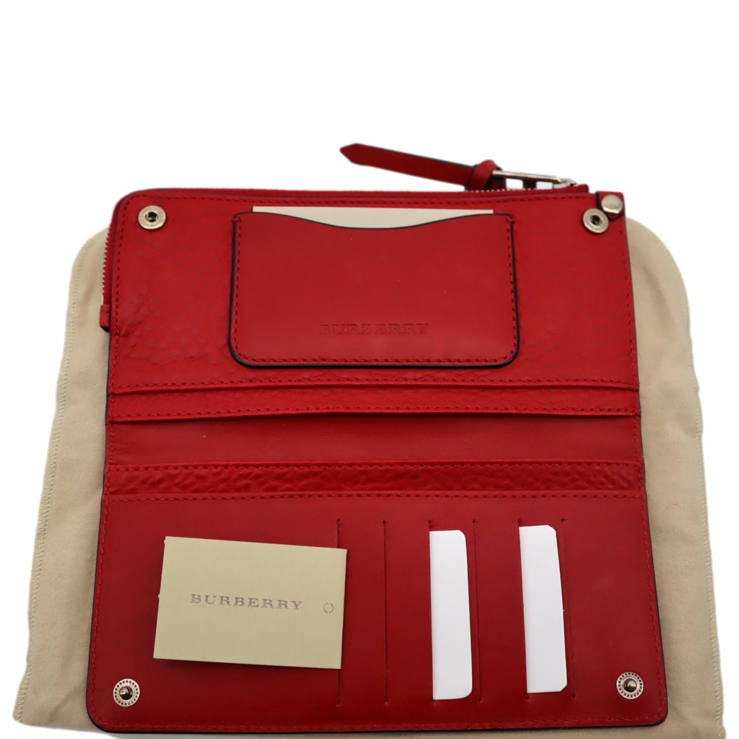 Shop Burberry Leather Outlet Folding Wallets by BuyDE