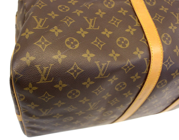 LOUIS VUITTON Monogram Keepall Bandouliere 55 Boston Bag