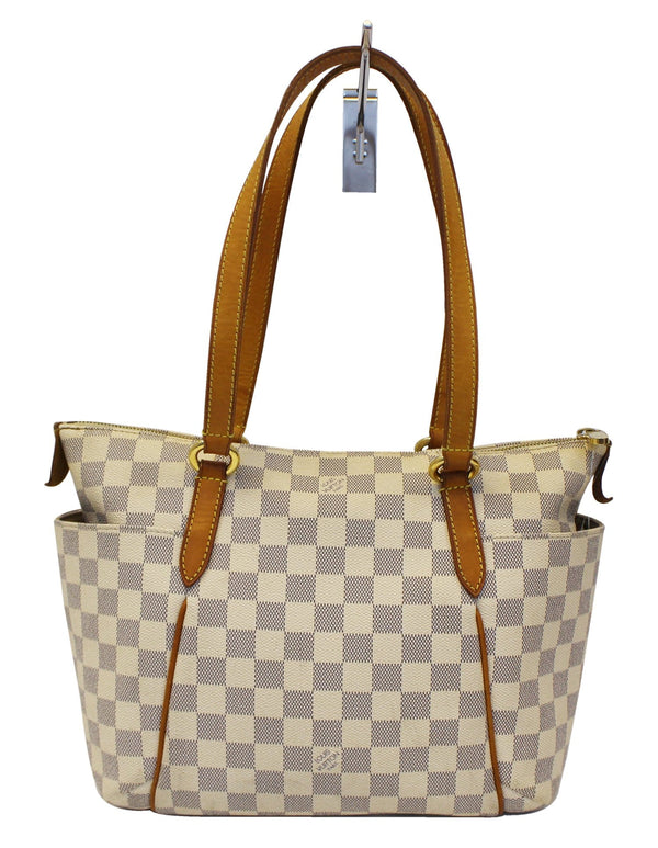 Louis Vuitton Damier Azur Totally PM Brown Shoulder Handbag