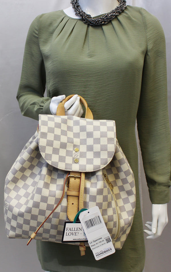 LOUIS VUITTON Sperone Damier Azur Backpack Bag