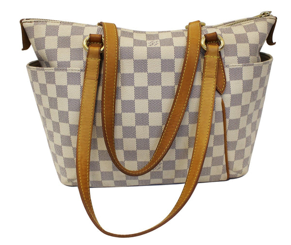 Louis Vuitton Damier Azur Totally PM Brown Shoulder Handbag