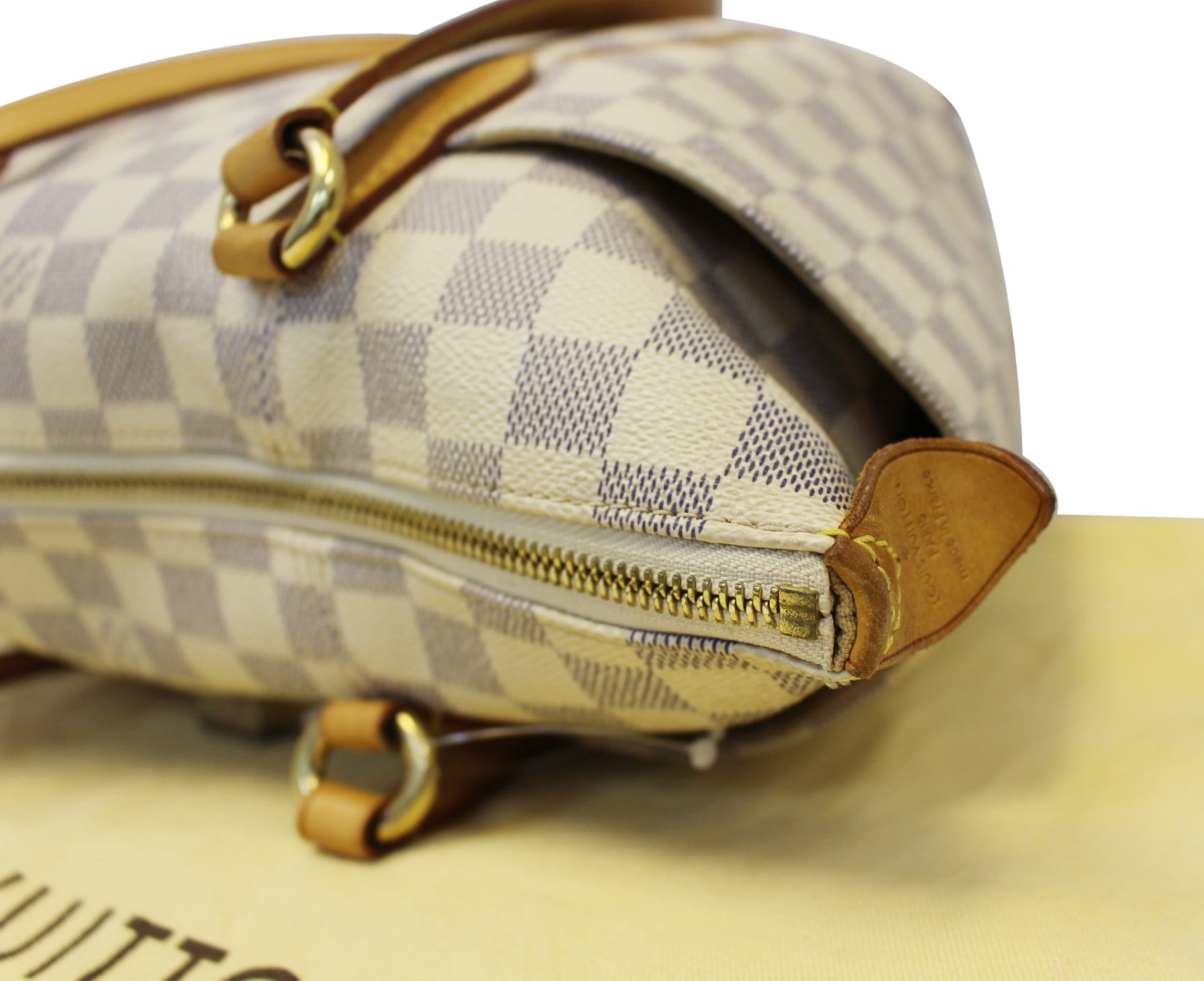 Louis Vuitton Damier Azur Totally PM Brown Shoulder Handbag