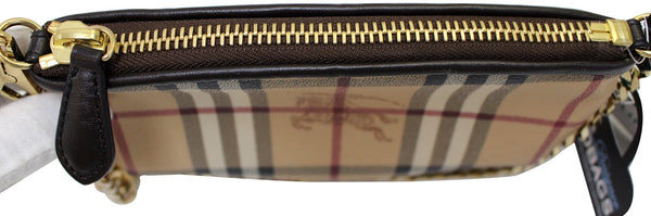 BURBERRY Nova Check Haymarket Clara Wristlet