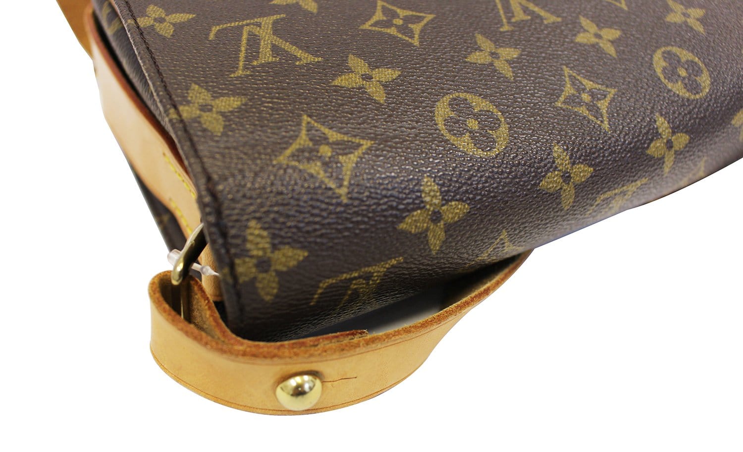 Louis Vuitton Vintage Brown Monogram Cartouchiere MM Canvas Messenger Bag, Best Price and Reviews