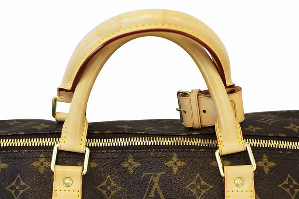 LOUIS VUITTON Monogram Canvas Keepall 60 Bandouliere Travel Bag