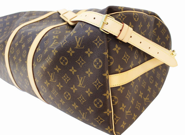 LOUIS VUITTON Monogram Canvas Keepall 60 Bandouliere Travel Bag