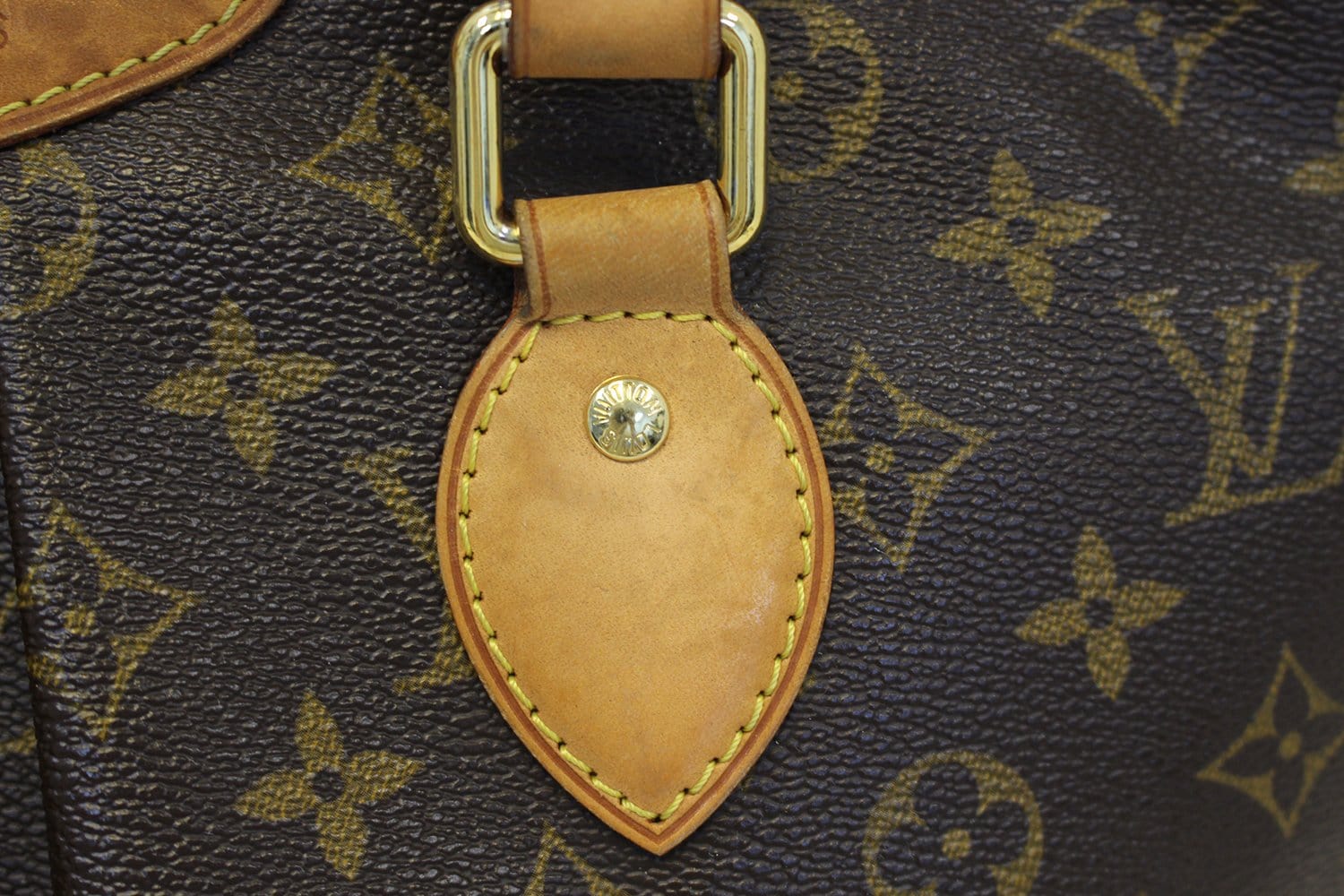 Palermo fabric handbag Louis Vuitton Brown in Cloth - 35359626