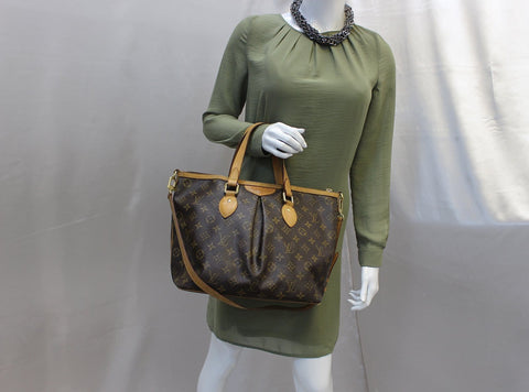 LOUIS VUITTON Monogram Canvas Palermo PM Brown Shoulder Bag