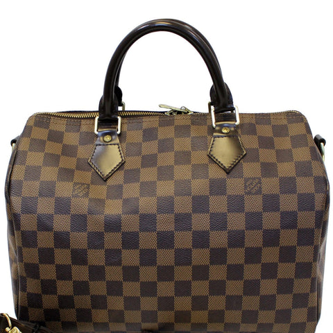 LOUIS VUITTON Speedy 30 Bandouliere Damier Ebene Shoulder Bag