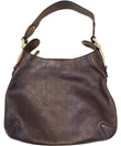 GUCCI Brown Guccissima Leather Horsebit Creole Hobo Bag