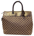 LOUIS VUITTON Damier Ebene Greenwich PM Travel Bag