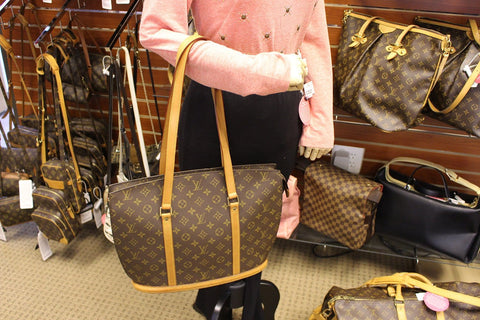 LOUIS VUITTON Monogram Canvas Babylone Shoulder Tote Bag