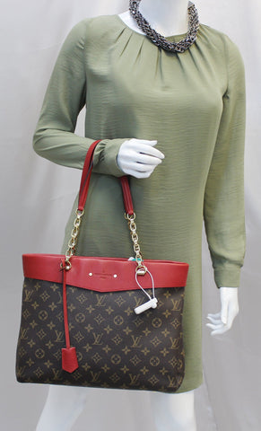 LOUIS VUITTON Cherry Monogram Canvas Pallas Chain Shopper Bag