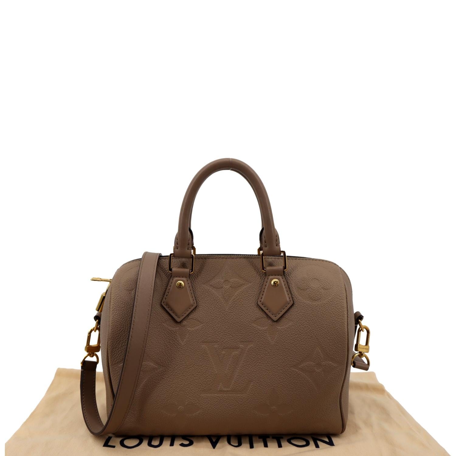 Louis Vuitton Speedy 25 bandouliere caramel monogram empreinte