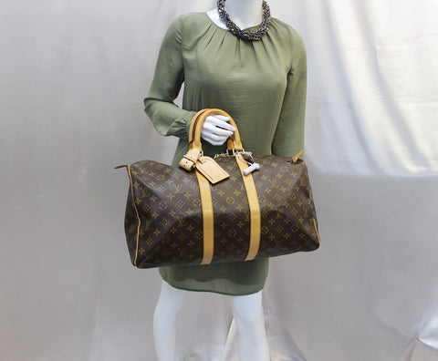 LOUIS VUITTON Keepall 45 Monogram Canvas Duffle Travel Bag