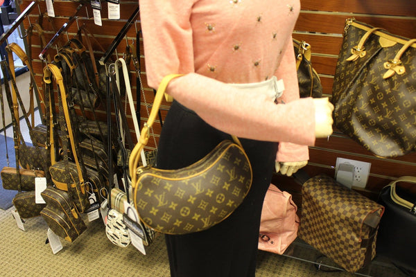 LOUIS VUITTON Monogram Canvas Croissant MM Bag