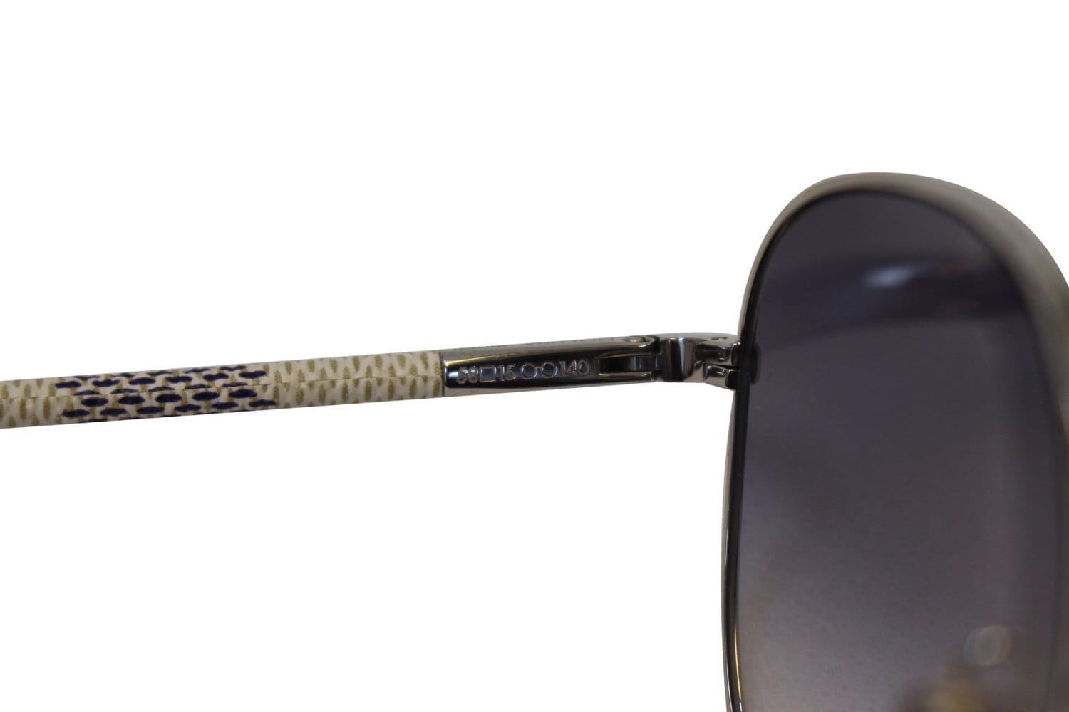 Louis Vuitton Silvertone Metal Aviator Sunglasses