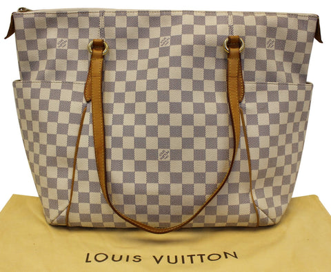 LOUIS VUITTON Damier Azur Totally GM Tote Shoulder Bag