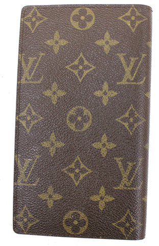 LOUIS VUITTON Monogram Canvas Brazza Brown Wallet