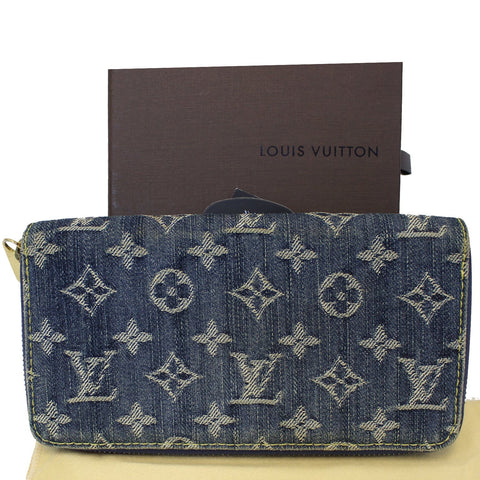 LOUIS VUITTON Blue Denim Monogram Zippy Wallet-US