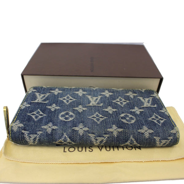 LOUIS VUITTON Blue Denim Monogram Zippy Wallet-US