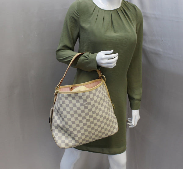 LOUIS VUITTON Shoulder Bag Pre Owned Damier Azur Delightful PM NM 