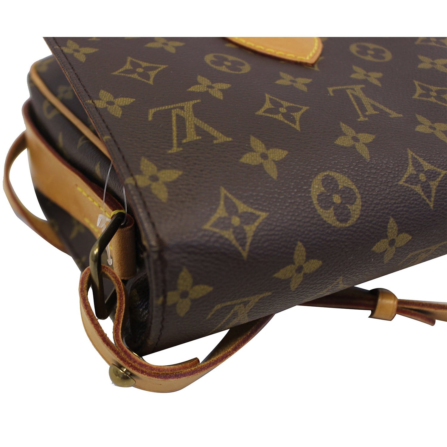 Courcelle vintage cloth crossbody bag Louis Vuitton Brown in Cloth